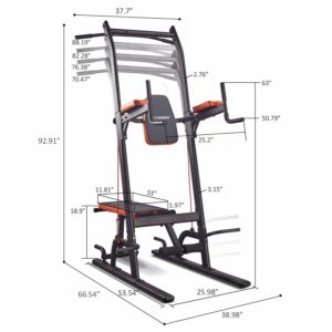dip station with weight bench