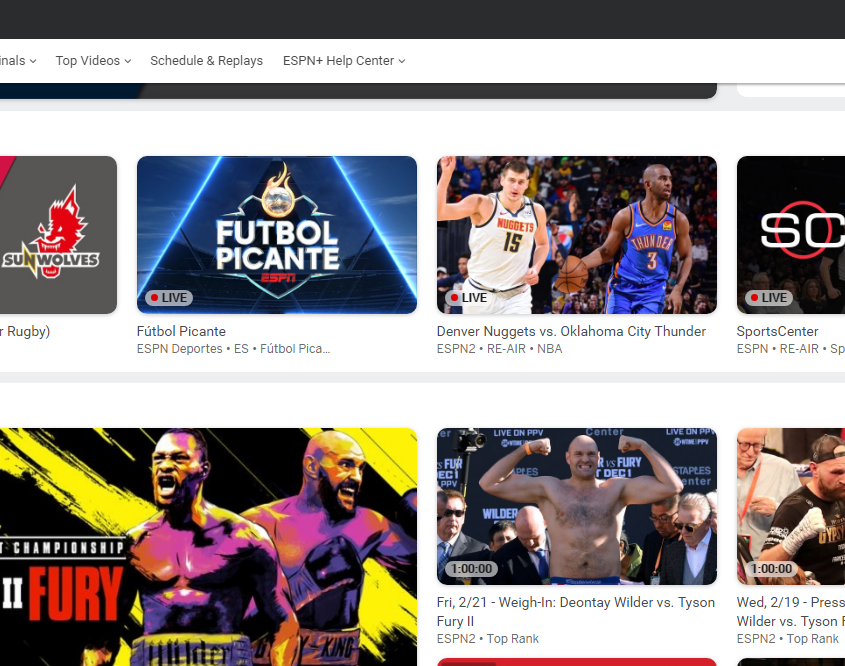 free sport live steaming site