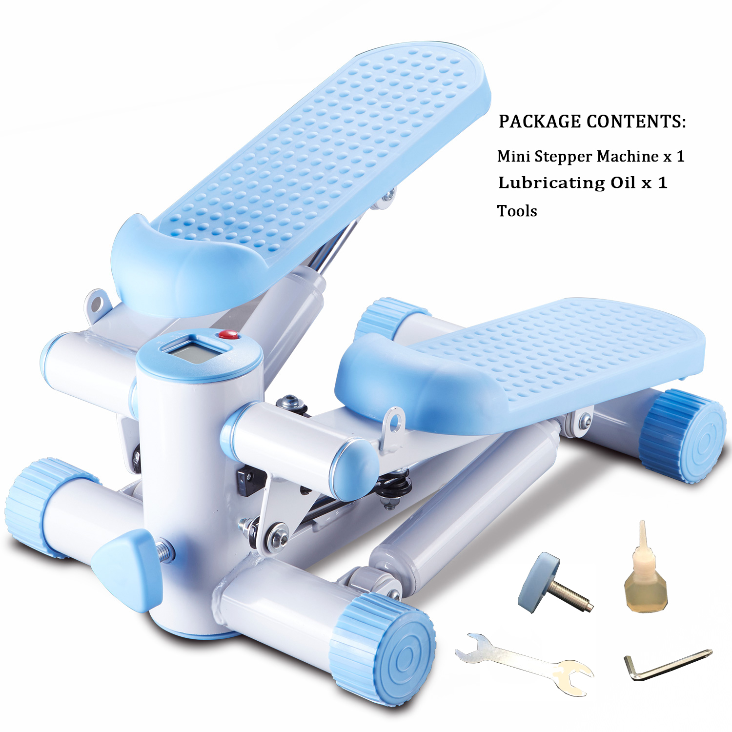 306C+ Mini Stair Stepper of Exercise without Installation Portable Stand Up Stepper for Home Use, Adjustable Height and Resistance