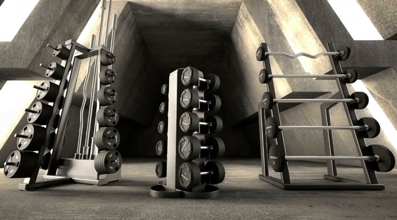 dumbell rack homegym