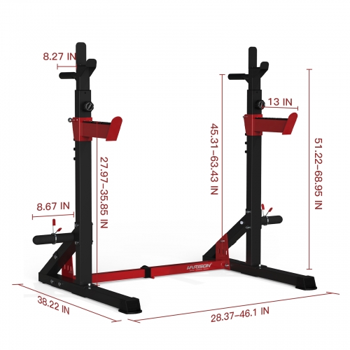 harison barbell rack squat stand