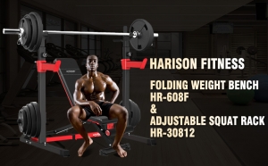 HARISON Adjustable Weight Bench Foldable Exercise Bench Multipurpose Incline Decline Workout Bench for Strength Training (6)