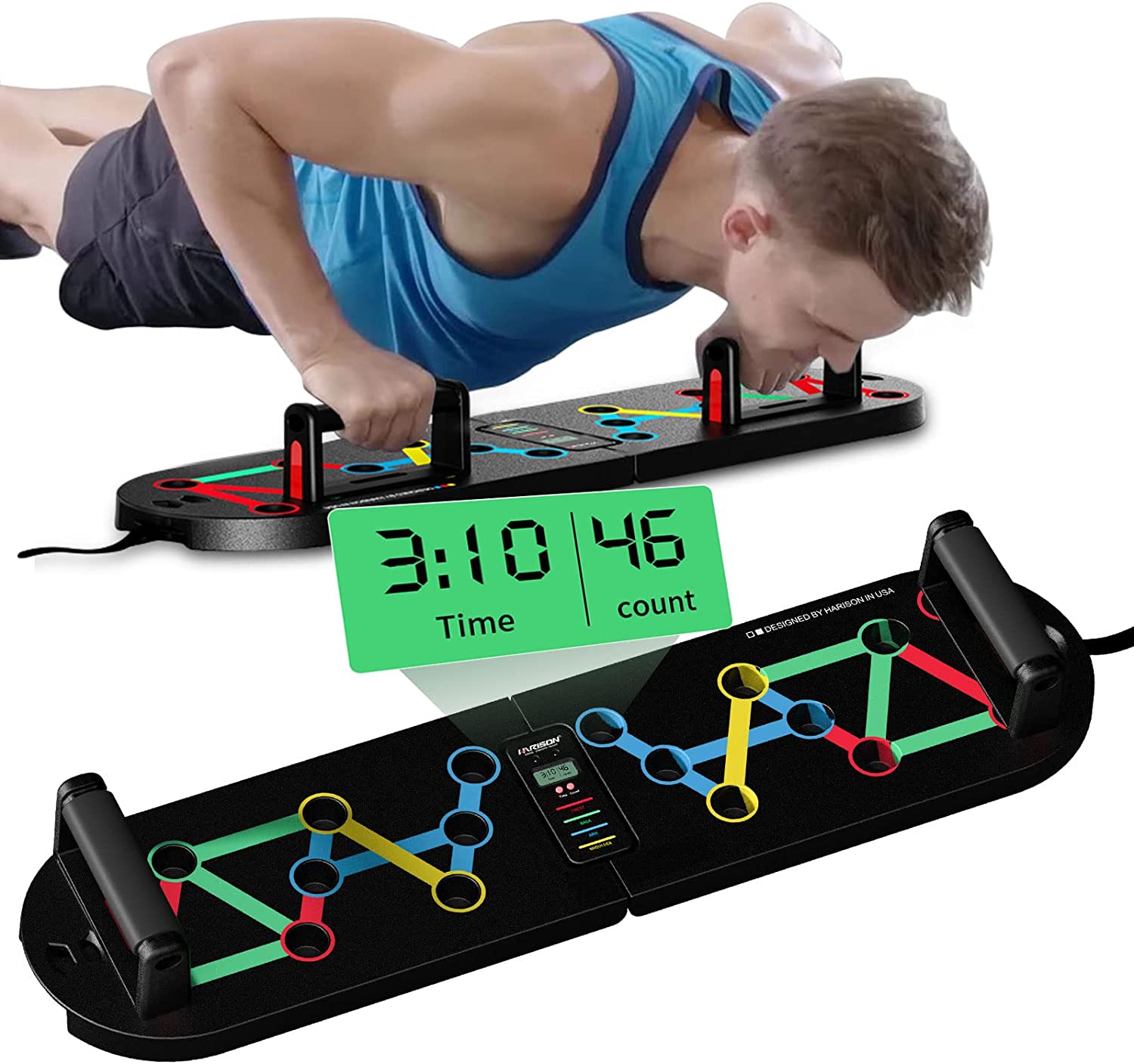 Multifunctional 10-in-1 Push Up Board Set For Full Body Workout