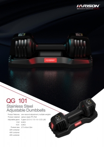 QG 101 Stainless Steel Adjustable Dumbbells