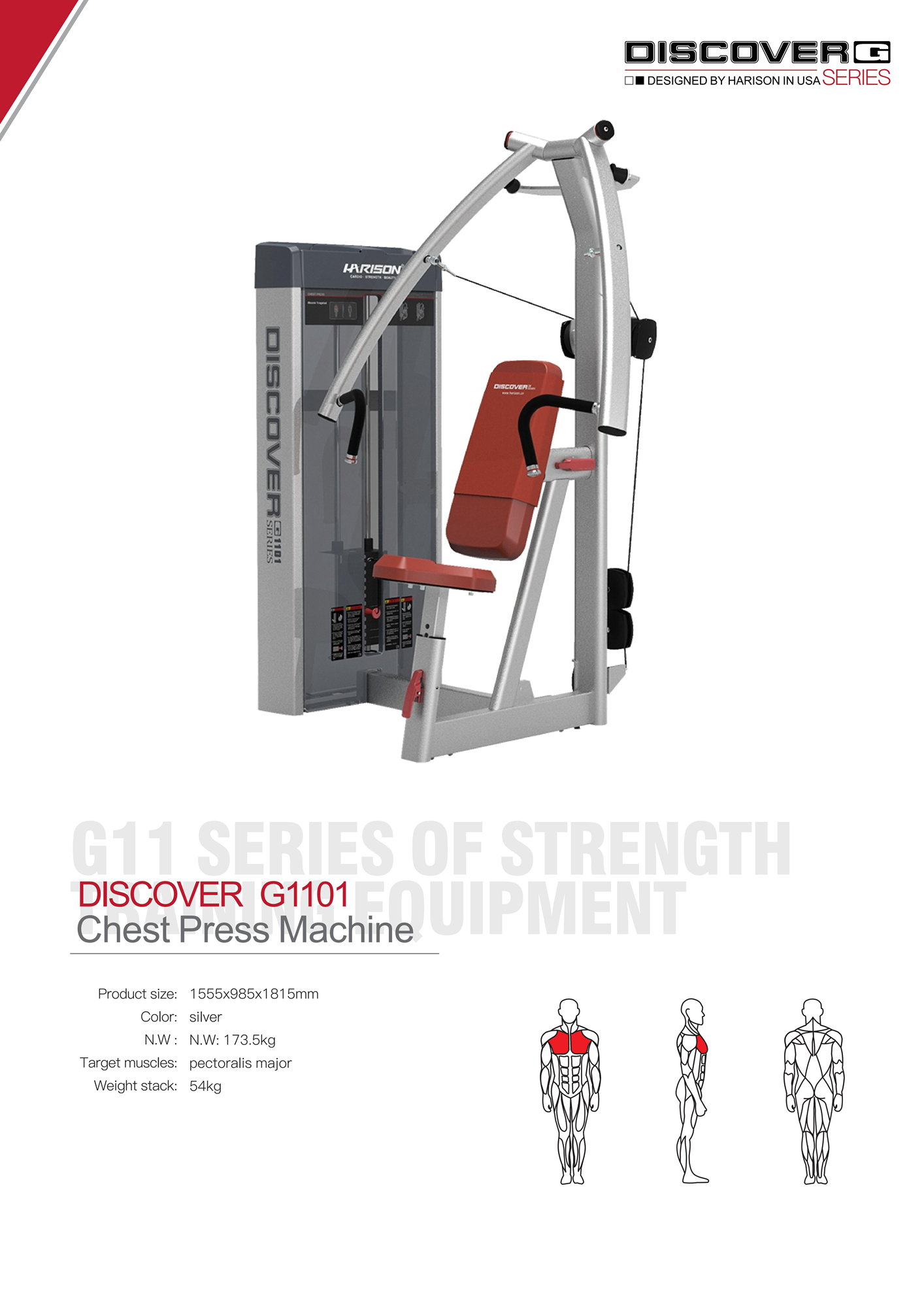 DISCOVER G1101 Chest Press Machine