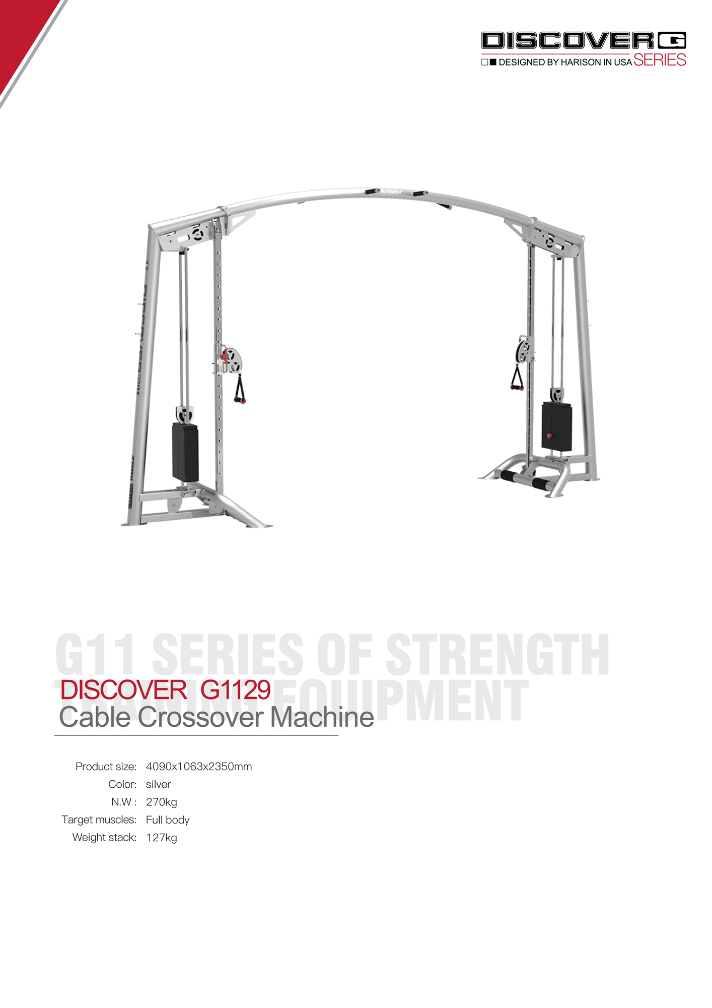 DISCOVER G1129 Cable Crossover Machine