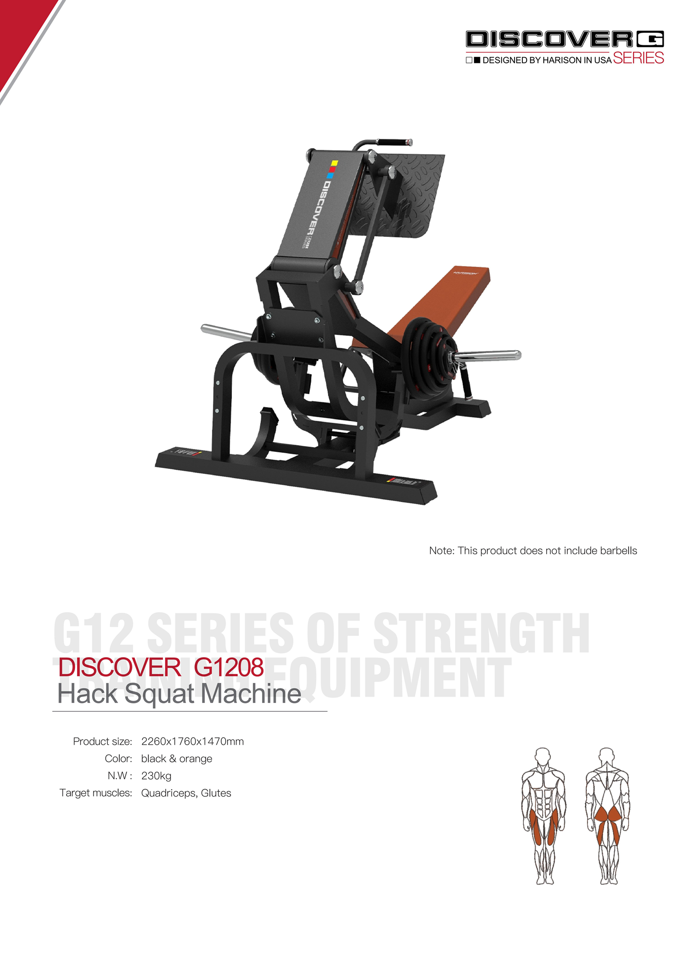 DISCOVER G1207 Back Extension Low Row Machine