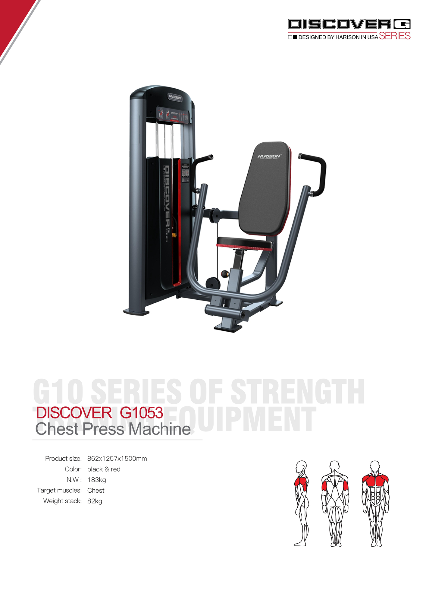 DISCOVER G1053 Chest Press Machine