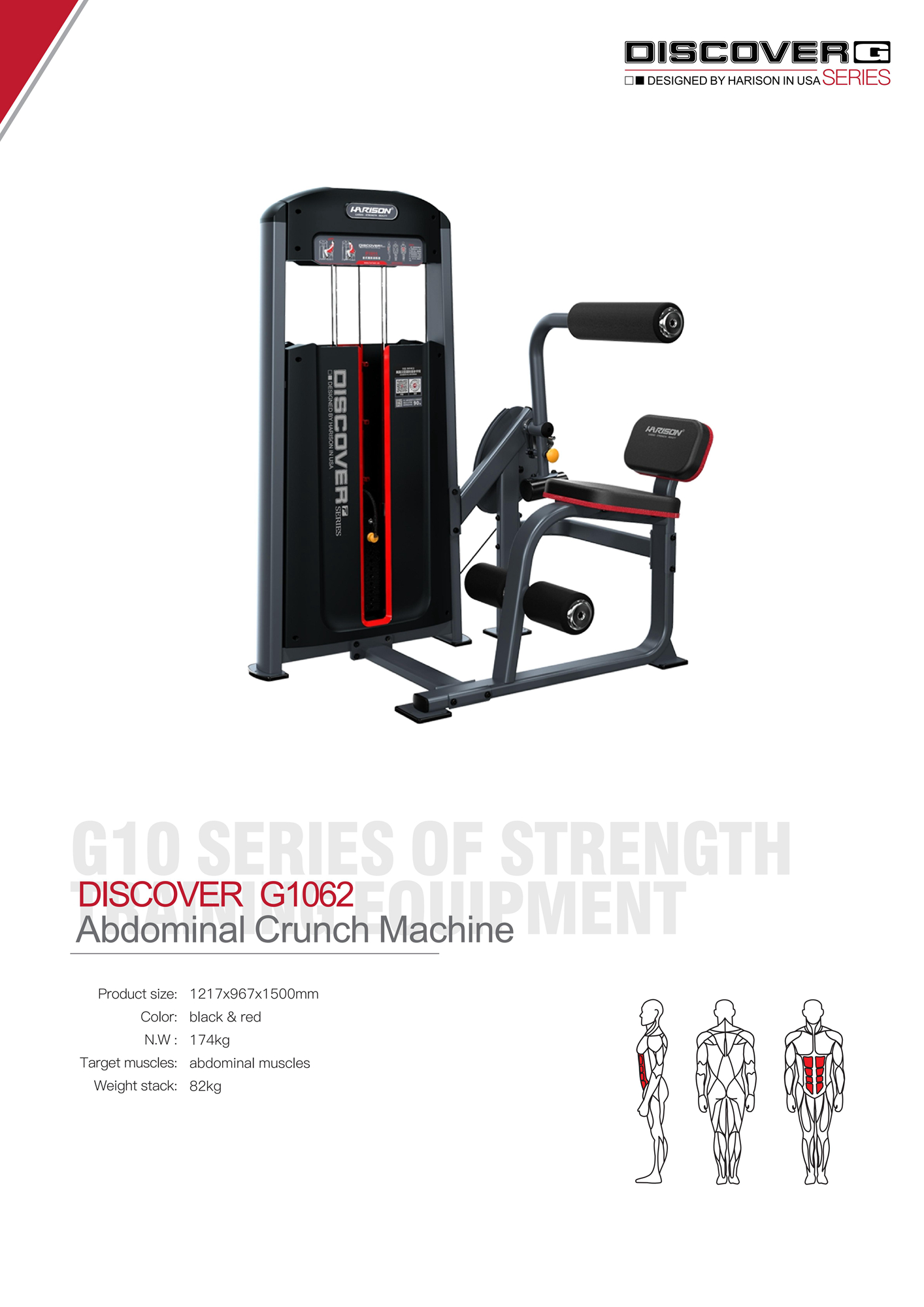 DISCOVER G1062 Abdominal Crunch Machine