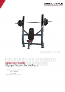 DISCOVER G3003 Olympic Seated Bench Press