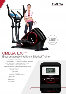 OMEGA E10TECH Electromagnetic Intelligent Elliptical Trainer