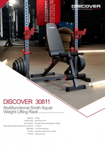 DISCOVER 30811 Multi-functional Squat Rack Smith Machine