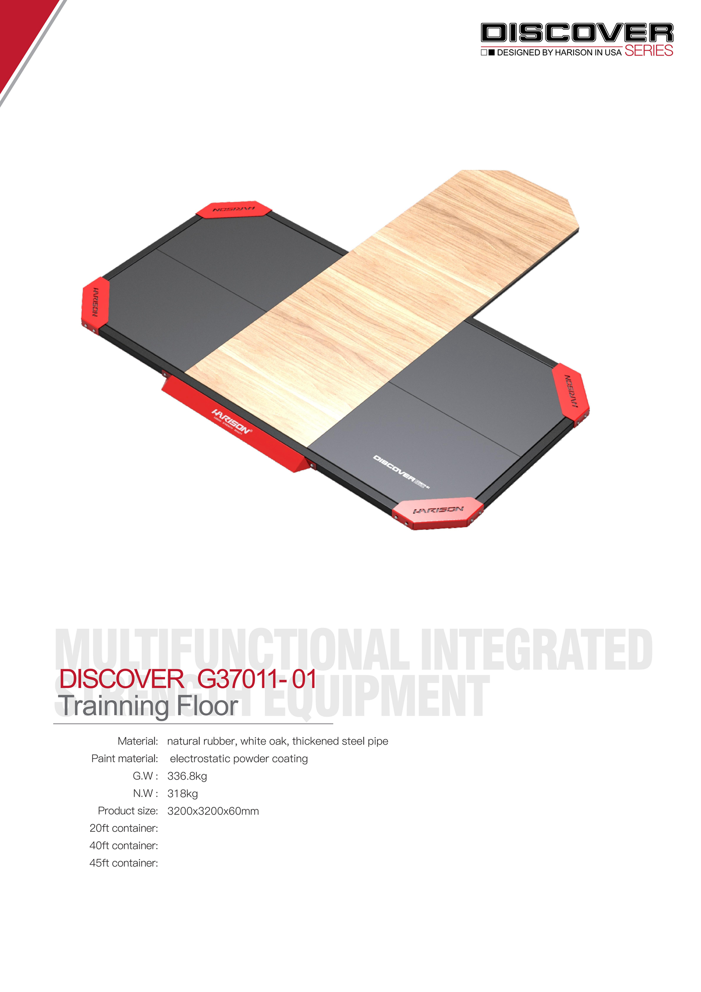 DISCOVER G37011-01 Trainning Floor