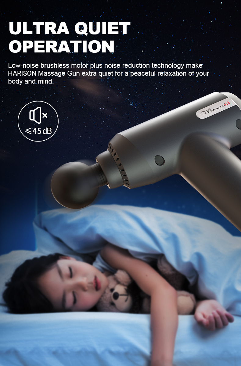 HARISON HR-310 Professional Deep Tissue and Muscle Massage Gun with 4 Attachments -1