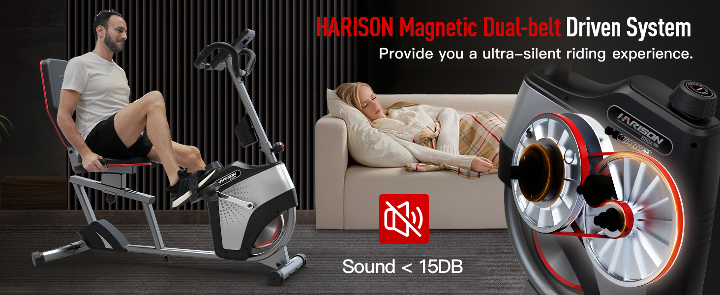 HARISON HR-B50A: Advanced Magnetic Dual Belt Driven System  