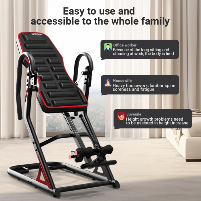 HARISON HR-407 Inversion Table(Black) Exercise Bike, Weight Bench Home ...