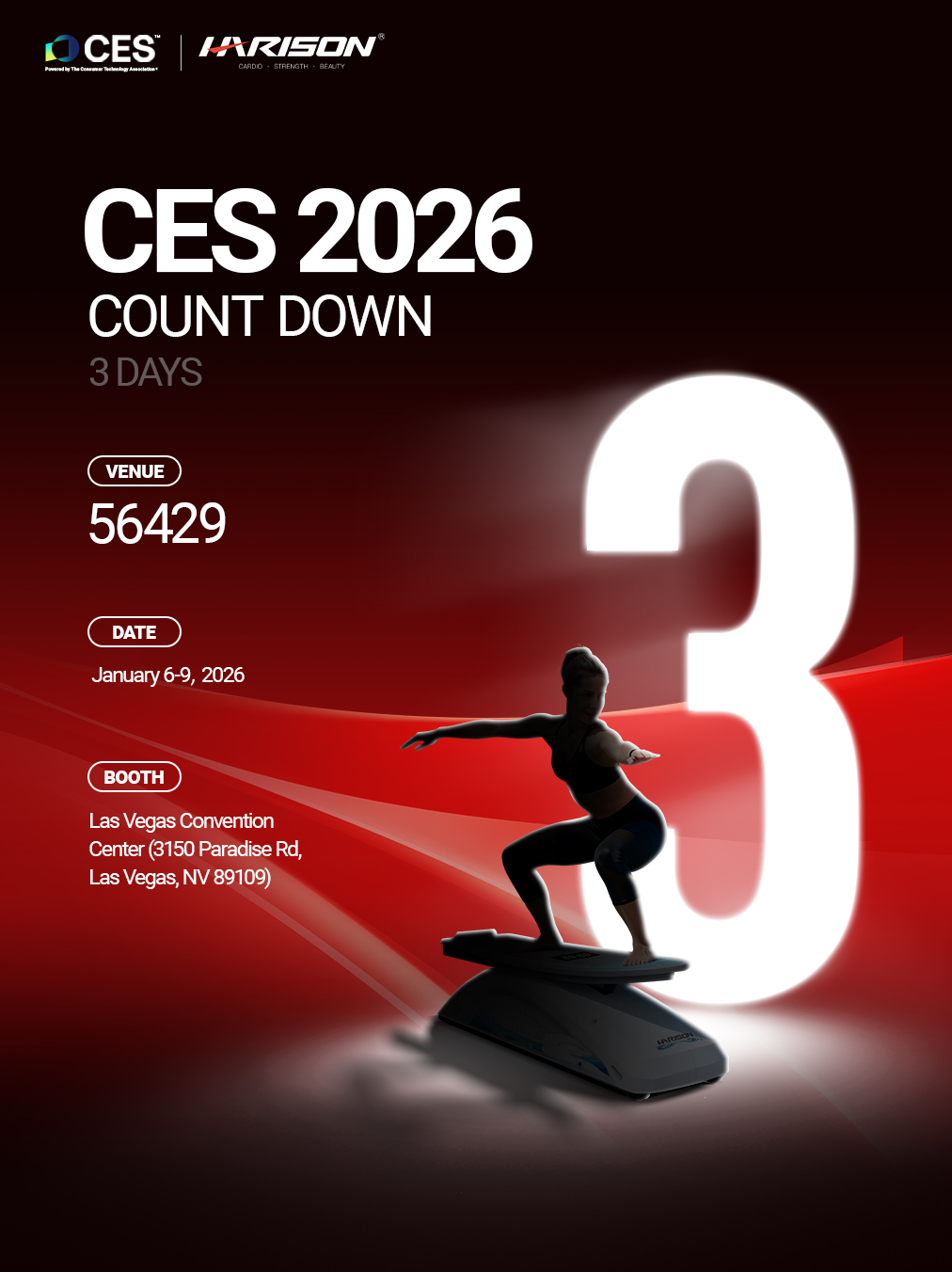 3 Days Until HARISON Rewrites Fitness Tech in Vegas