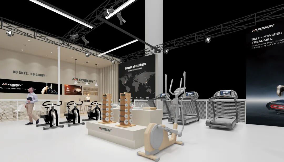 Equipment display area, interactive experience area, business negotiation area